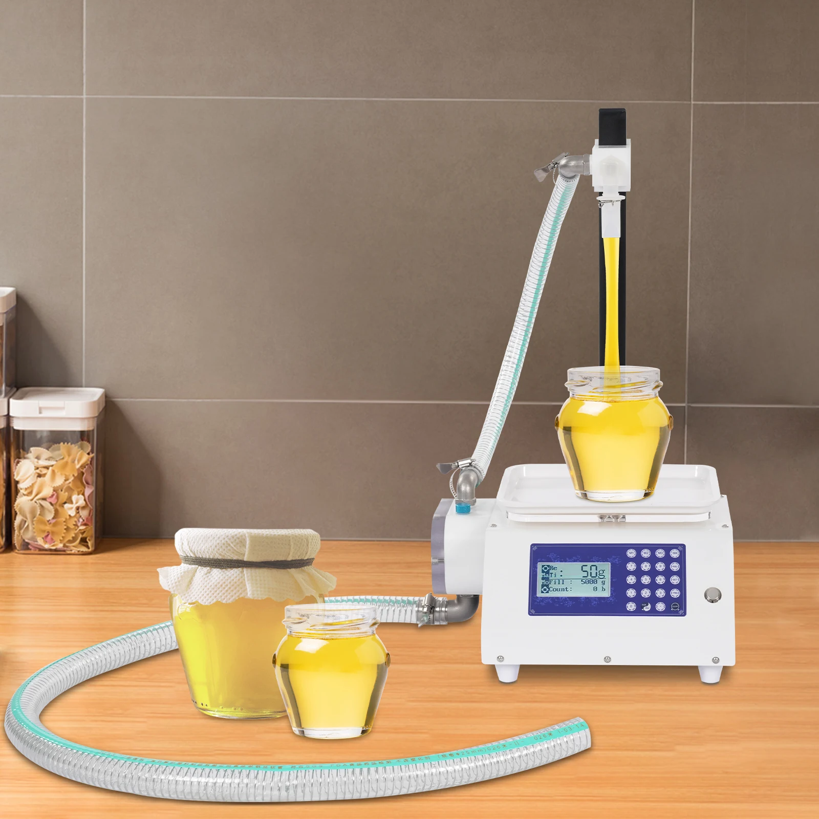 

Автоматическая машина для розлива жидкостей с функцией взвешивания, регулируемый дозатор для мёда и устричного соуса