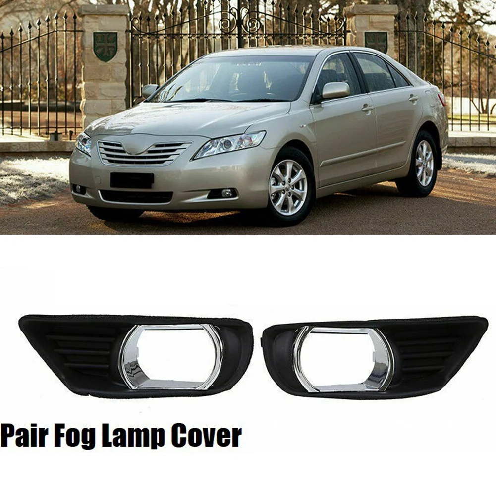 A13F-Fog Lamp Frame Front Bumper Lower Chrome Grill Bezel Cover For Toyota Camry XV40 2007 2008 2009 Car Accessories