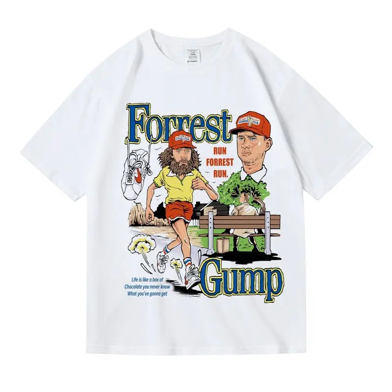 Film-related Printed American-style Round-neck Casual Short-sleeved T-shirt for Women in Summer, European Style