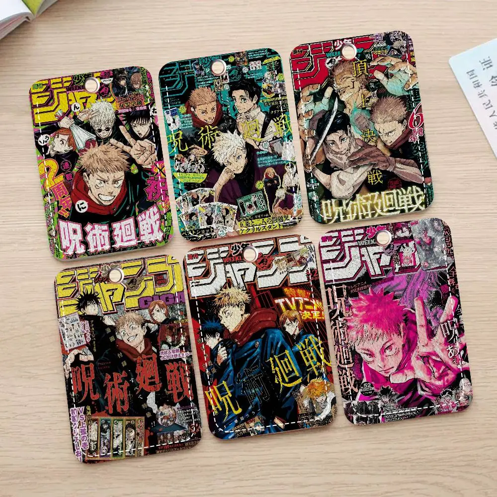 Anime J-Jujutsu K-Kaisen Bank Card,Subway, Bus Card Holder Keychain Key Ring Door Access Tags ID Card Case Keychain Access - view 6