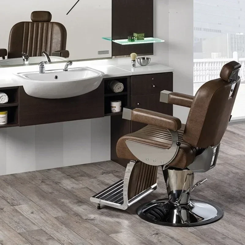 

y Stylist Swivel Barber Chairs Pedicure Rotating Professional Hairdressing Armchair Black Coiffeur