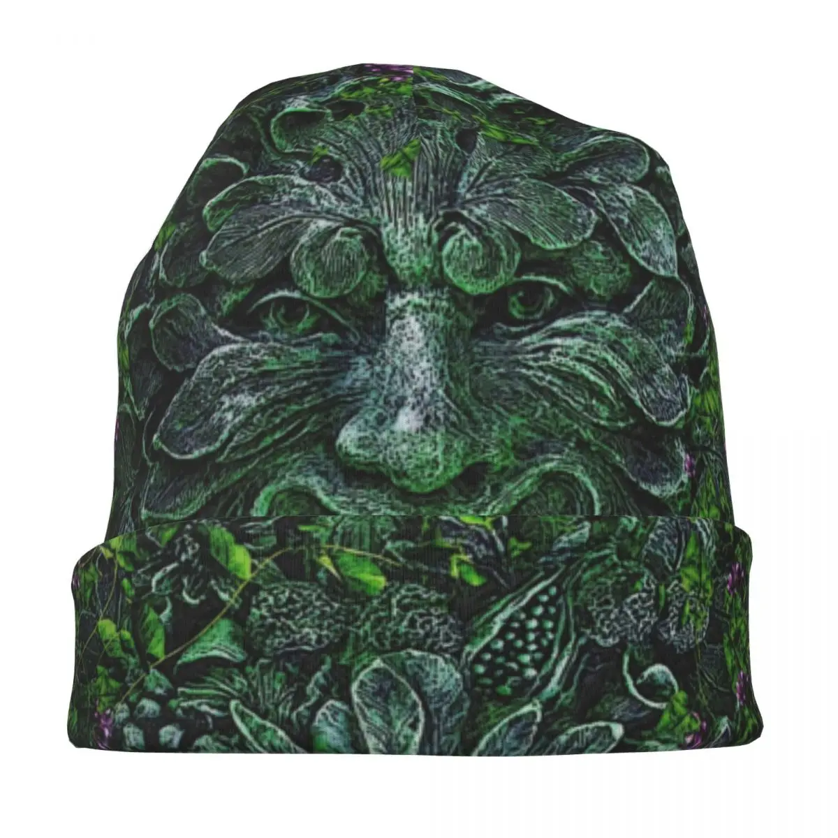 THE GREEN MAN Cryptid Bonnet Hat Fashion Outdoor Skullies Beanies Hat Men's Women's Spring Dual-use Cap