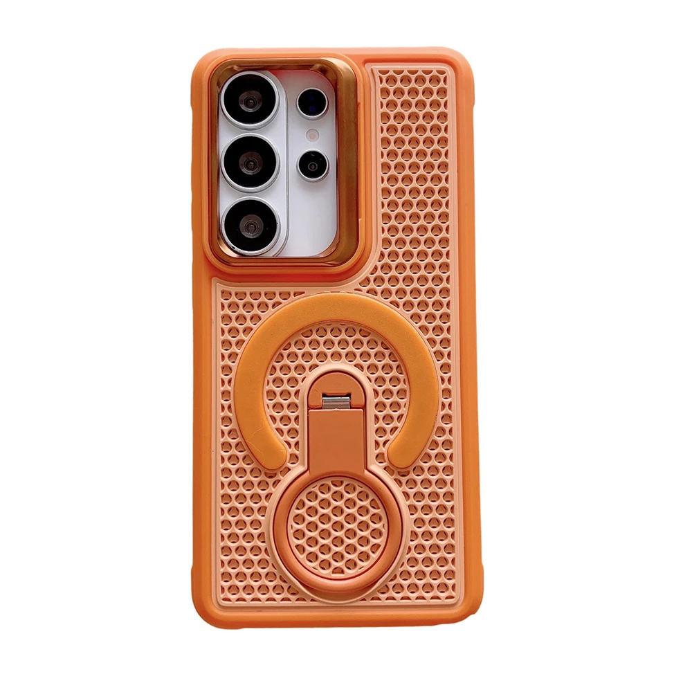 

Case For Samsung Galaxy S26 Ultra S26 Plus S26 Super Slim Case Shockproof Protective Heat Dissipation 360° Ring Kickstand