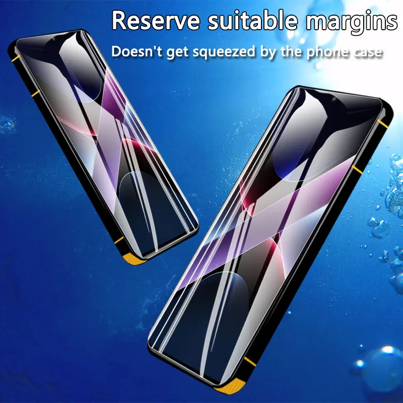 1-4 قطعة حامي الشاشة ل Xiaomi Poco X7 Pro HD الزجاج المقسى كريستال 9H عالية الألومنيوم المضادة للخدش حافظة بصمة صديقة