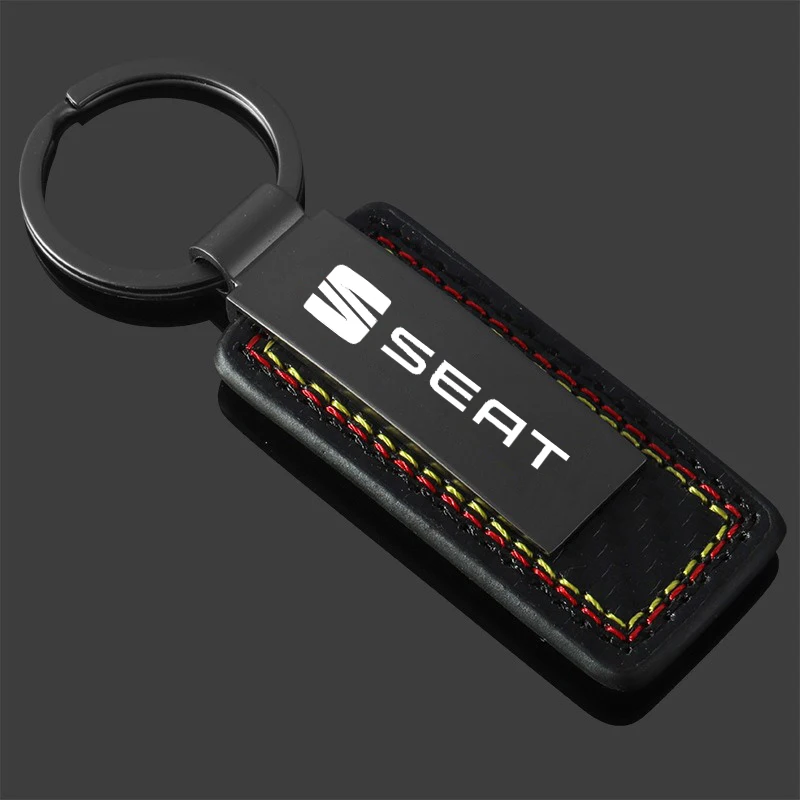 Metal﻿ Laser Engraving Retro Vintage Keyring Keychain For SEAT Toledo Leon Exeo Mk3 Mk2 5f Ateca Altea Bolero Salsa Accessories