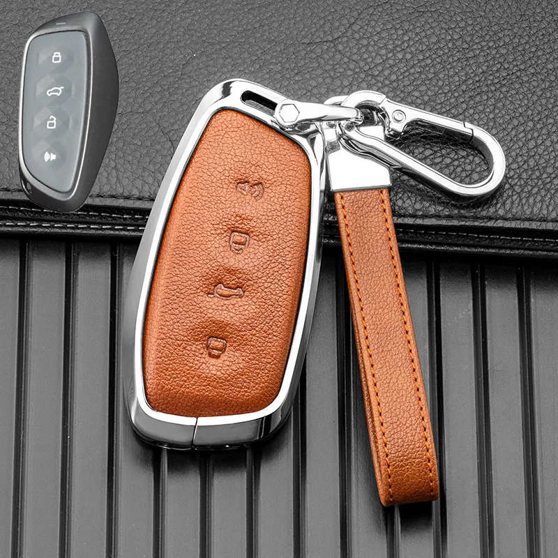 1pc Car Key Case Shell Auto Keychain Ring For Haval Jolion H9 F7 F7X F7H H6 H2 H8 H3 H4 H1 H5 H7 F5 M4 M6 H6-Coupe First-love