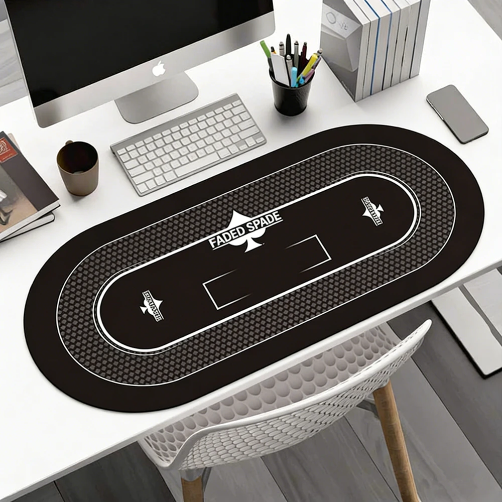 Thickened Rubber Texas Hold 'em Poker Tablecloth Desk Mat Larger XXL Gaming Mat Office Keyboard Mouse Pad Game Players Layout