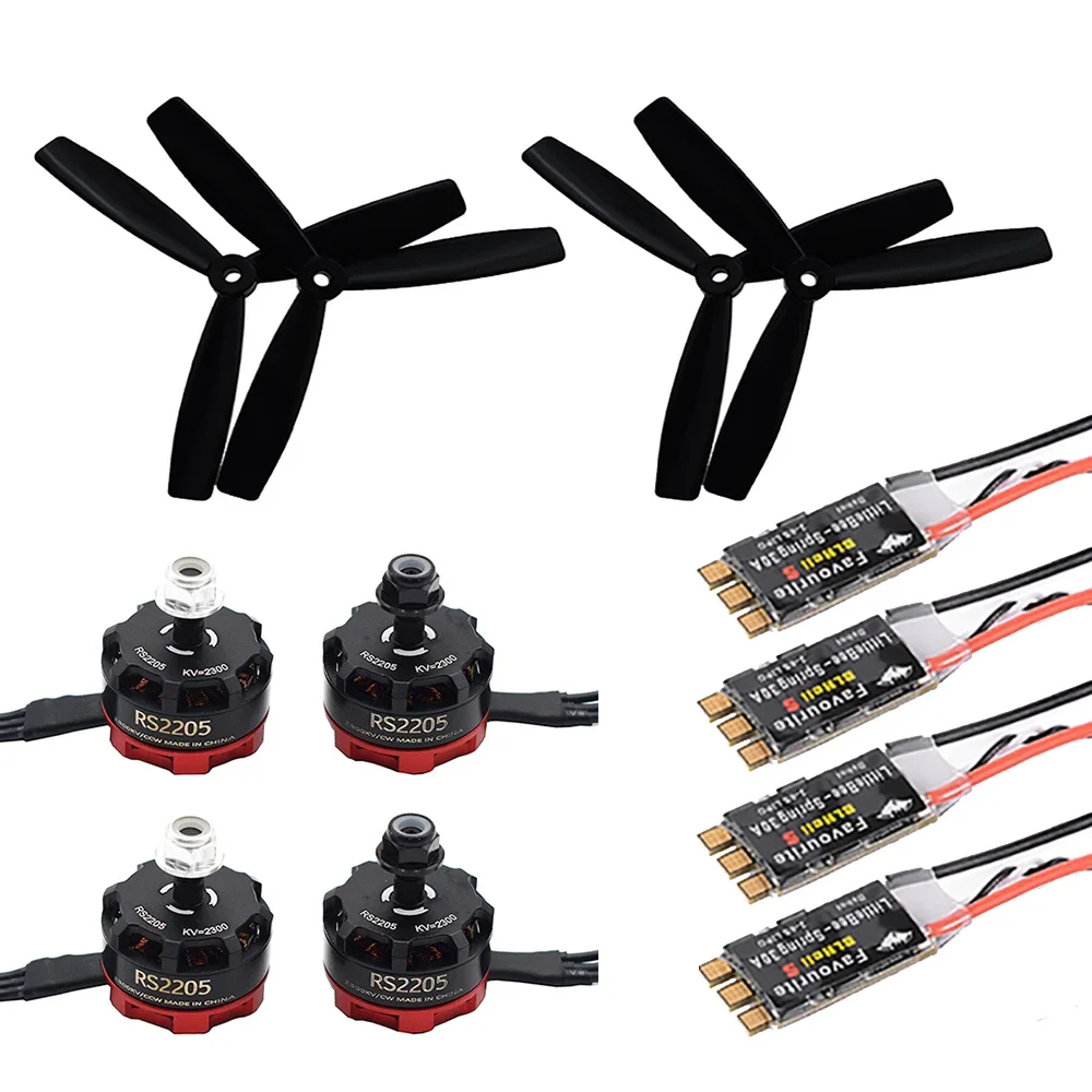 RS2205 2205 2300KV CW CCW Brushless Motor With LittleBee 20A/30A BLHeli_S ESC for FPV RC QAV250 210mm Racing Drone Multicopter