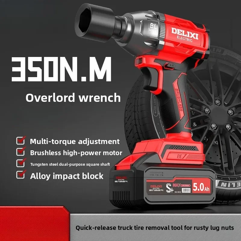 Able Brushless Electric Wrench RechargeAble  Impact Wrench High Torque Lithium Battery Auto Repair
