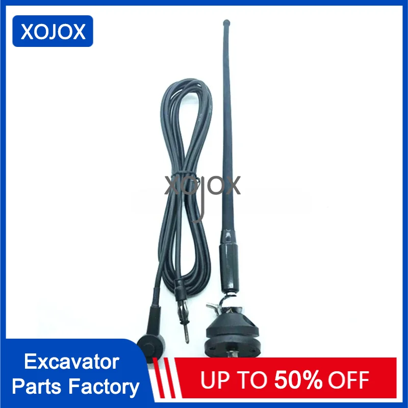 XOJOX For KOMATSU PC XCMG CATERPILLAR CAT SANY SY Excavator antenna Radio hook excavator antenna mast Excavator accessories