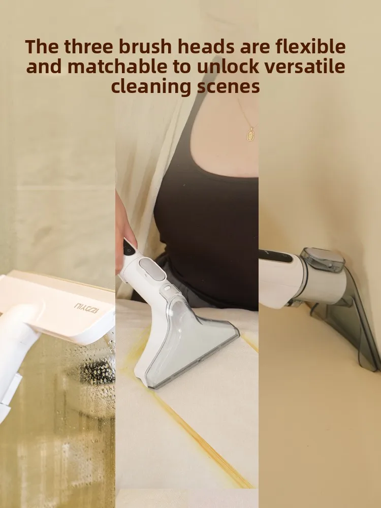 Máquina de limpeza de sofá de tecido, aspirador doméstico, sucção em spray, máquina integrada de limpeza de cortinas de carpetes, multifuncional