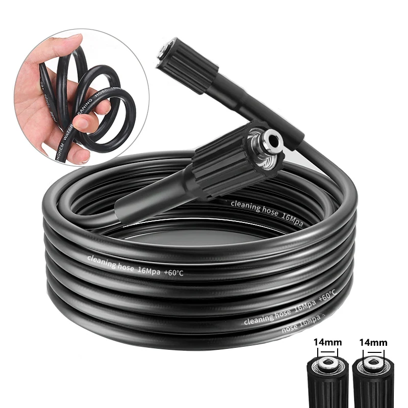 High Pressure Washer Hose M22-14mm Thread Twist Connection Flexible Power Washers Hose Replacement and Extension