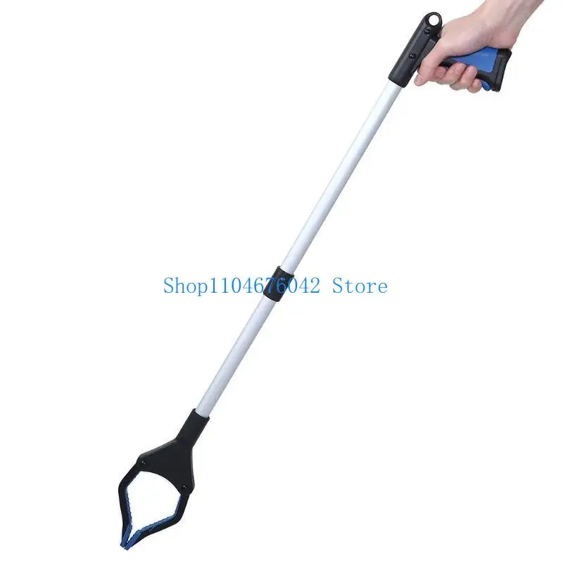 652F Lightweight Foldable Long Grabber Reacher with Rotating Jaw Gripping Rubbish