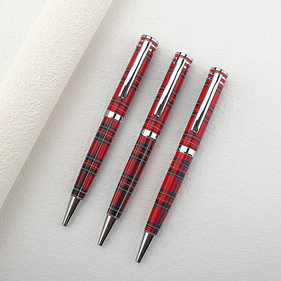 Unique Design Metal Ballpoint Pen Embossing Pattern with Brand Refill Metal Slim Unisex Branded Pens Luxury Writing Pens