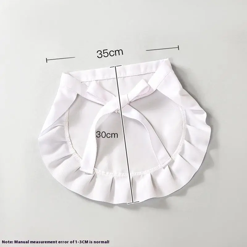 1 pçs garçonete empregada cosplay avental de cintura meio avental traje aventais de cozinha para cozinha