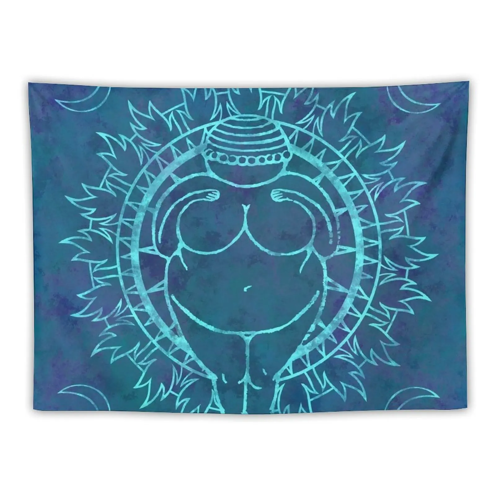 

Venus of Willendorf Blue Mandala Tapestry Outdoor Decoration Wall Deco Tapestry