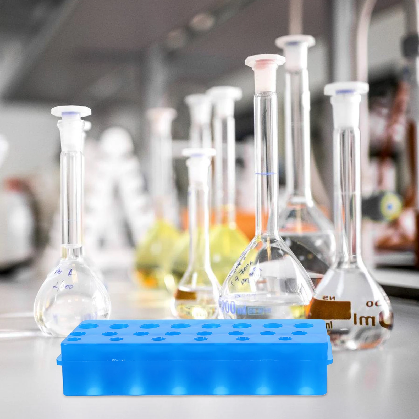 

Test Tube Rack Tube Holder Durable Plastic Organizer for 0.5ml 1.5ml 2ml Tubes Easy Use Laboratory Storage