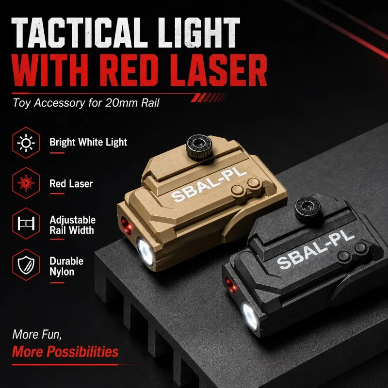 Red Light Hand Lamp Model Spare Part, Nylon Construction Fits Adjustable‑size Picatinny Rail System