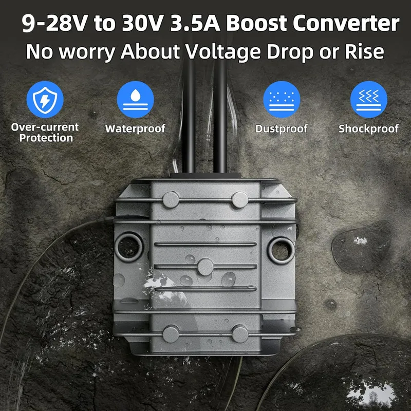 DC-DC Female Converter 9-28V Input 30V 3.5A Output Max 105W for Starlink MINI