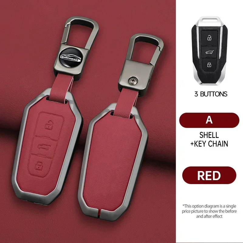 

Zinc Alloy Car Key Cover Case For Beijing Bj40 Bj80 U7 X7 Customed Logo Shell Buckle Protection Keychain Keyless Accessories