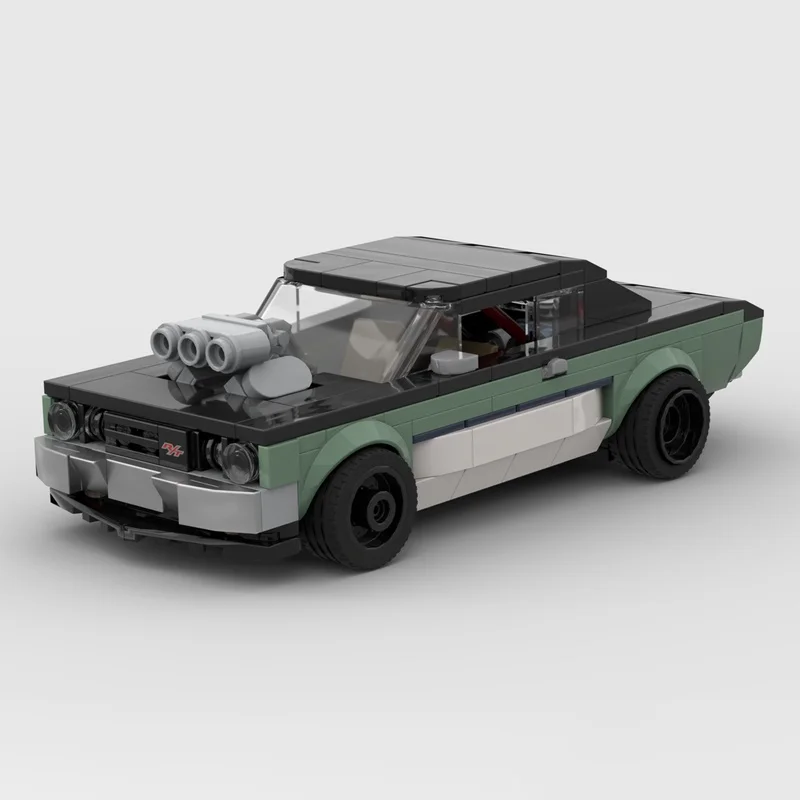 310 Stück MOC Dodge Dart Custom City Champions Super Car Modell Bausteine Architektur Weihnachtsgeschenke Spielzeug Idee Ziegel