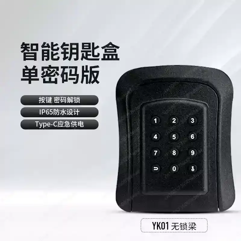 Fingerprint password key Box Decoration door key Remote password b ox With lock Outdoor waterproof key storage box