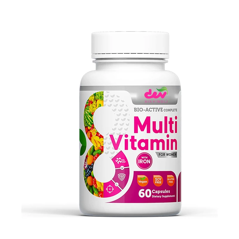 

Complete multivitamin containing iron, vitamin A, B12, C, E, lycopene, 60 capsules