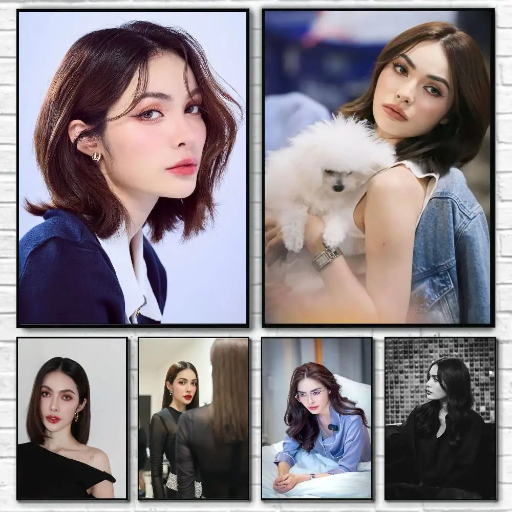 Thai Celebrity Charlotte Austin Posters Living Room Bar Cafe Quality Canvas Vintage Style Comics Painting Art Home Wall Decor