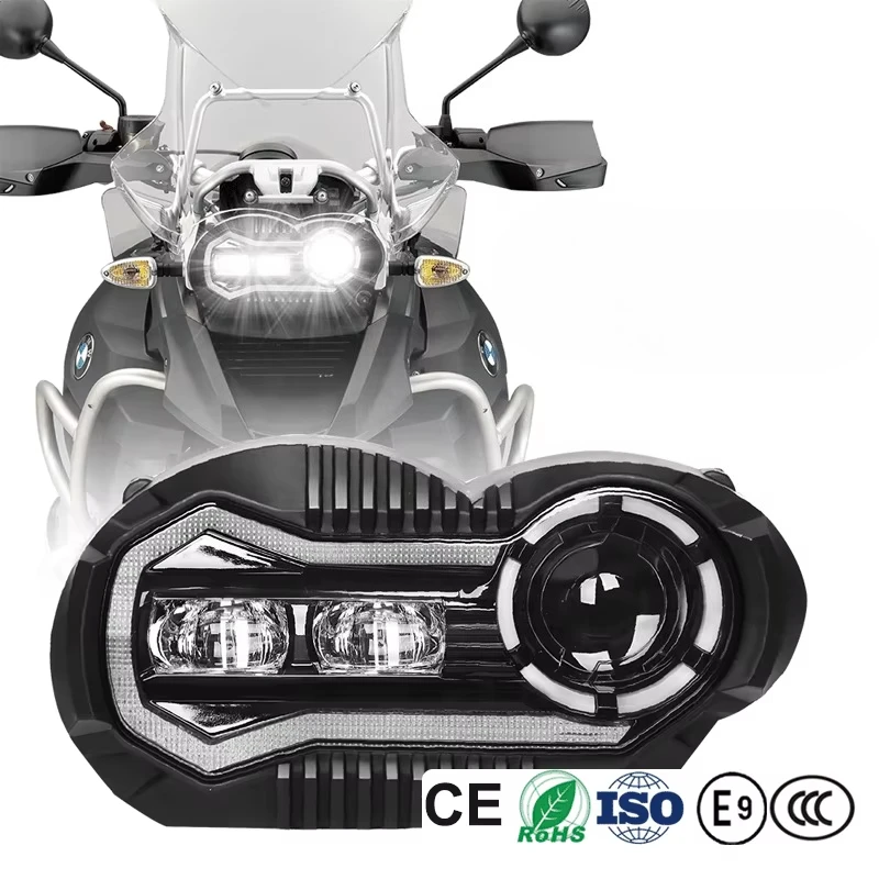 

Led Headlight With Halo Drl Assembly Kit Motorcycle Lighting System Projector For Bmw R1200Gs R1200 Gs Adventure