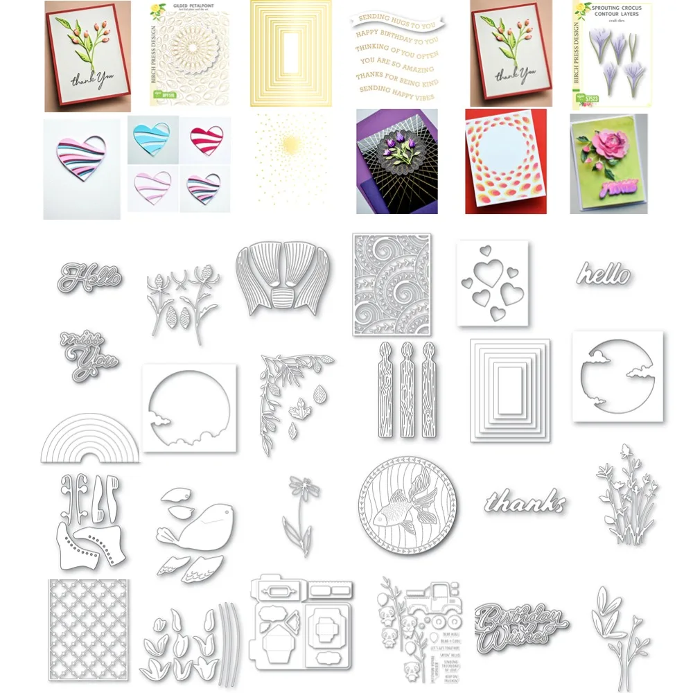 Big sale Flowers and plants Metal Cutting Frame dies 2024 New Templates DIY Scrapbooking Paper Making Crafts Cuts