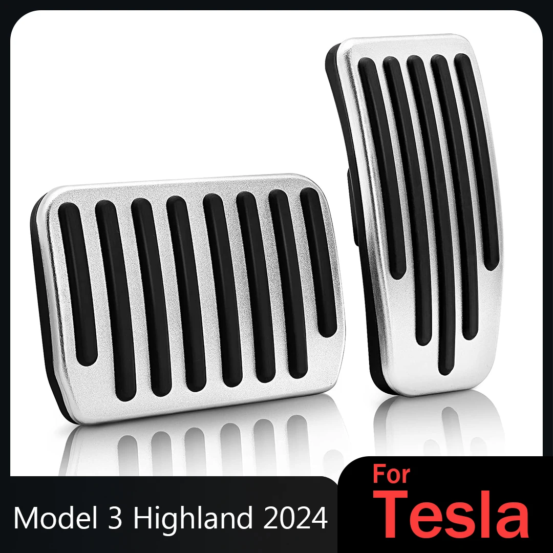 Accelerator Brake Pedal For tesla model 3 highland 2024 Aluminum Alloy Pedal Pads Covers For Tesla Model 3+ 2024 accessories