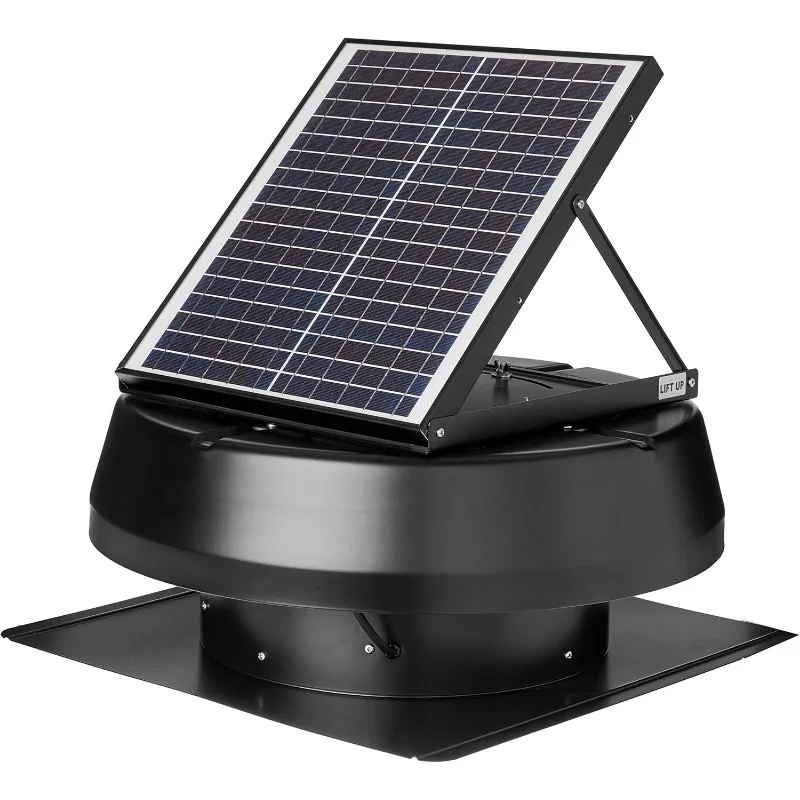 HYBRID Ready Smart Thermostat Solar Roof Attic Exhaust Fan, 14