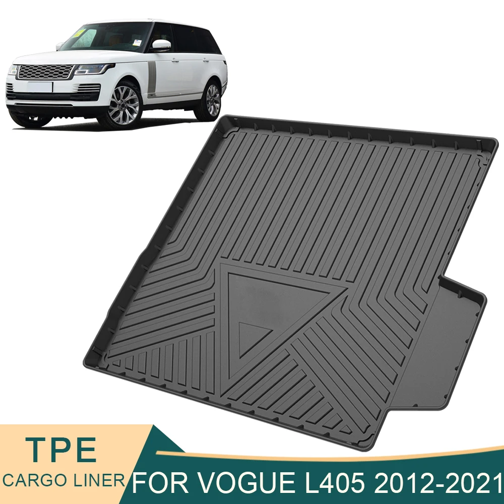 Tapis de doublure de chargement de voiture pour Range Rover Vogue L405 2012 – 2020, tapis de coffre antidérapant en TPE, plateau de coffre, accessoires d'intérieur