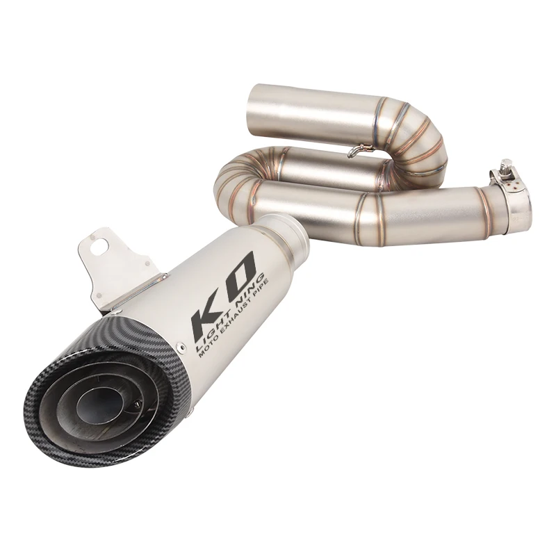 Motorcycle Full Exhaust Escape System Stainless Steel Tail Section Tube Muffler For Triumph Street Triple 765 S/R/RS 2017-2023