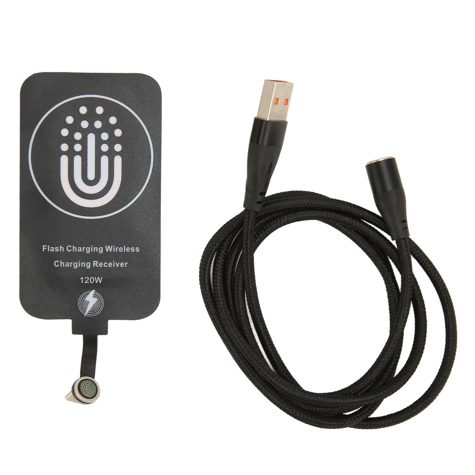 Portable 120W TypeC Magnetic Dual Purpose Wireless Charging Receiver 10W Thin Wireless Charging Receiver for Galaxy A51 A40 A20E