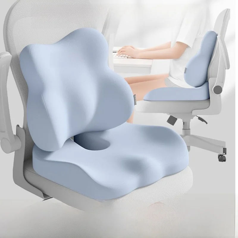 Ergonomic Memory Foam  Cushion Office Sitting Back Support Breathable Stress Relief Chair Pad Tailbone Padded Chair Pad