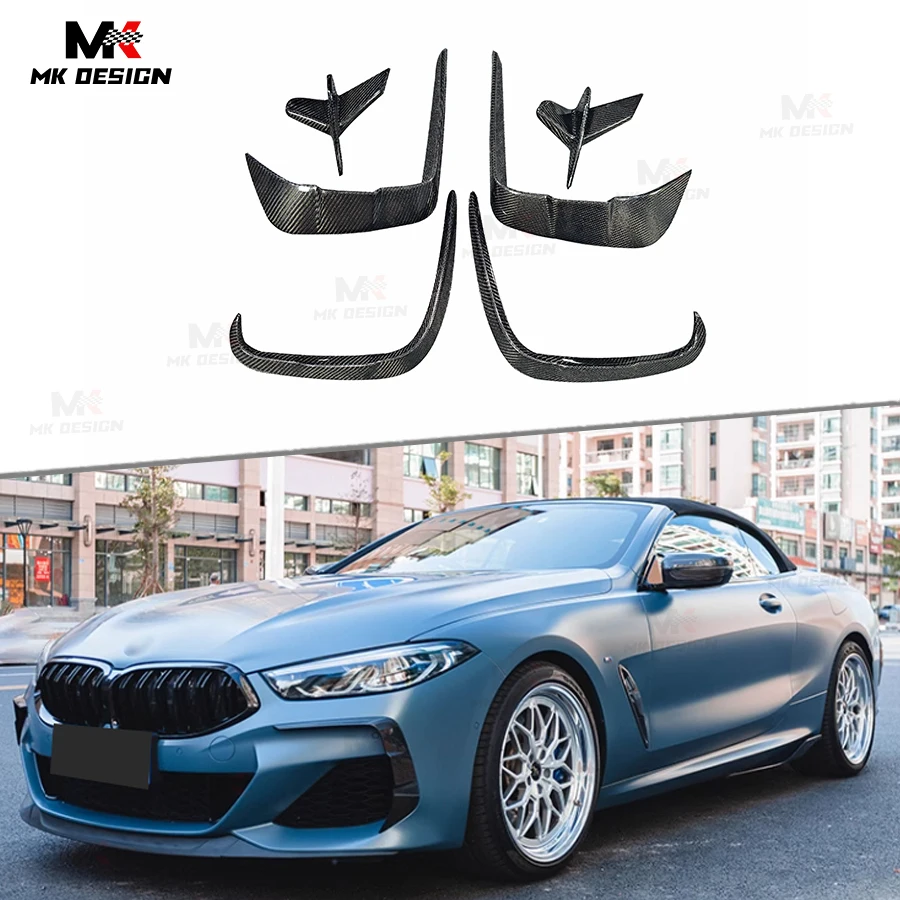 

VTEN Style Front Bumper Splitters Canards for BMW 8 Series G14 G15 G16 840i M Sport 19-23 Rear Splitters Fins Car Accessories