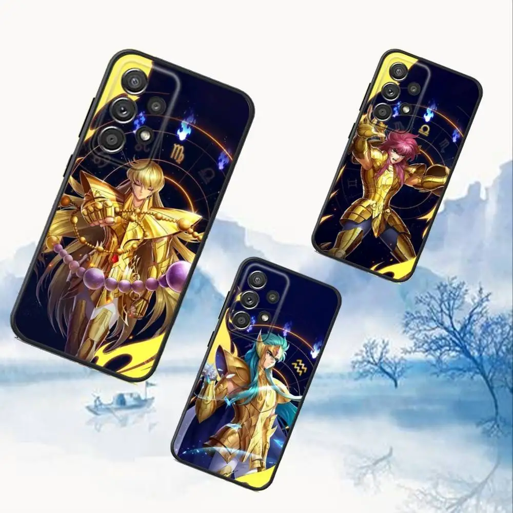 S-Saint Seiya Knight Zodiac Phone Case For Samsung S25,S24,S21,S22,S23,S30,Ultra,S20,Plus,Fe,Lite,Note,10,9,5G Black Cover