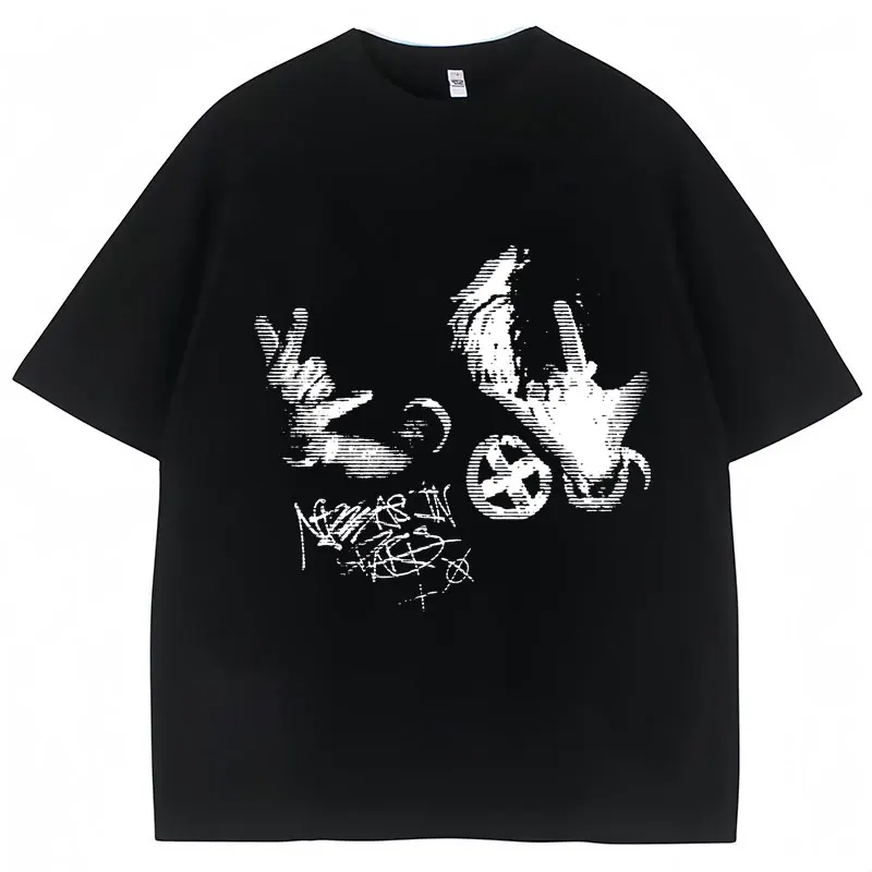 Popular Rapper Ken Carson Playboi Carti T Shirts Opium Destroy Lonely Gothic Punk T Shirts Men Pure Cotton Tees Streetwear