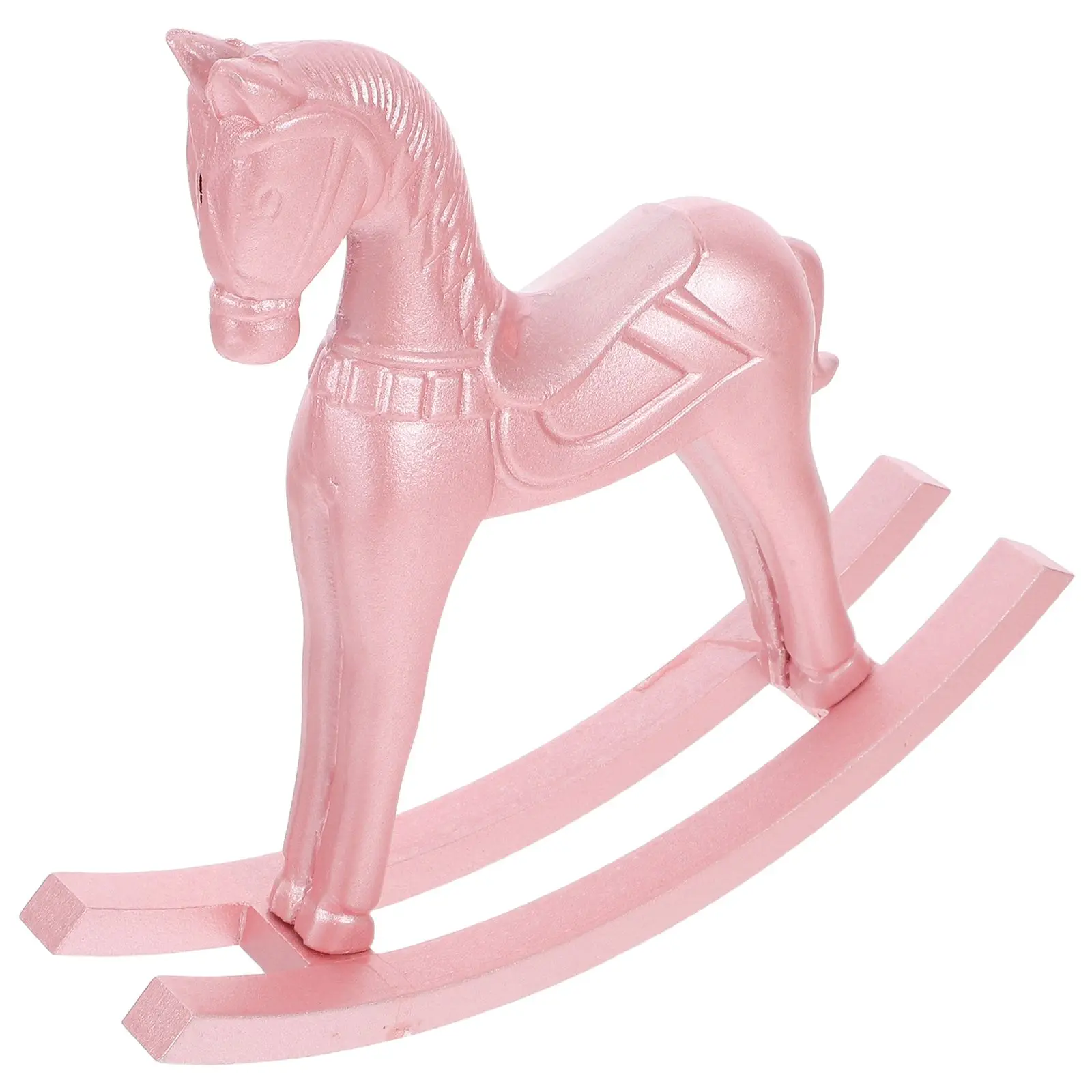 

Pink Pearl Table Decor Horse Ornament Colorful Home Horse Desktop Ornament Decor Kids Room Statue Swinging Design