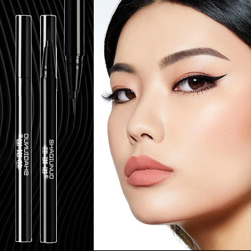 3 Stück schwarzer flüssiger Eyeliner-Stift, langlebig, wasserfest, einfach zu bedienender Eyeliner-Stift für Anfänger, perfekt für atemberaubendes Augen-Make-up