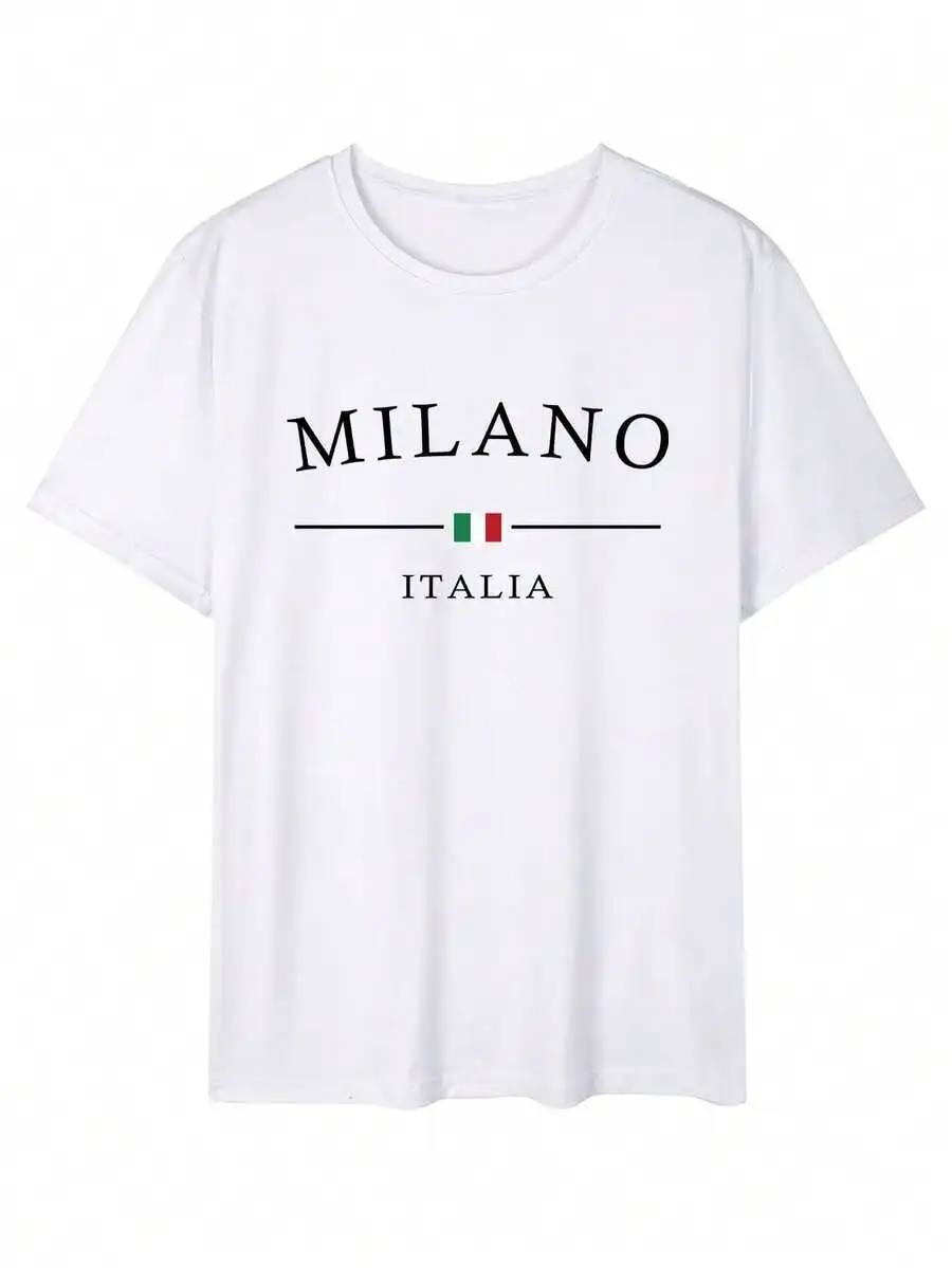 Men's Loose Fit Casual Graphic Print Short Sleeve T-Shirt image 2