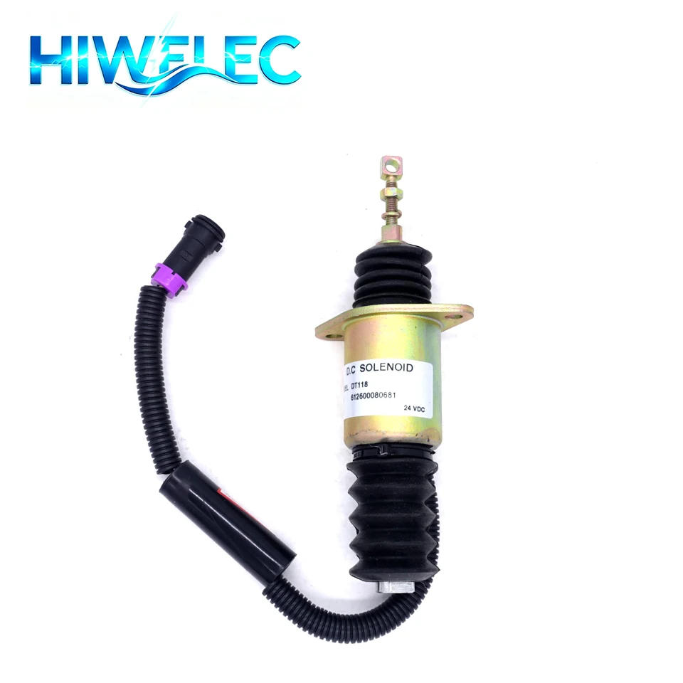 24V Flame Out Solenoid 612600080681 DT118 Cut off Solenoid Valve for Weichai Power Engine
