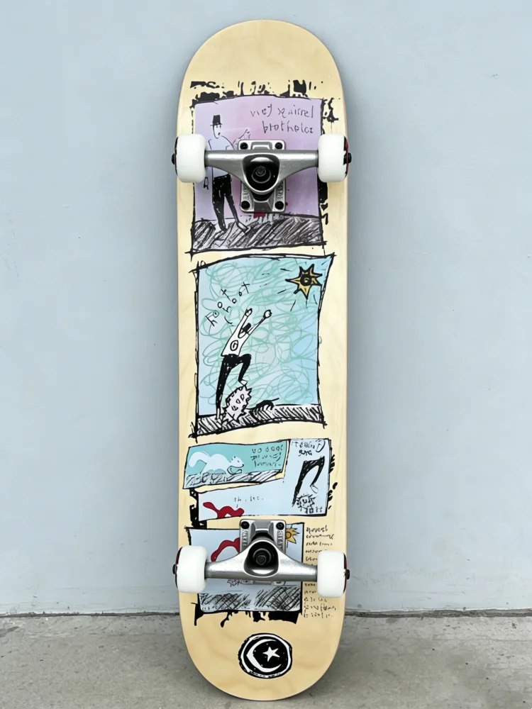 

Brand Discount Foundation Skateboard 8 in Double Kick Skateboard Street Skateboard Complete Maple Double Concave Deck Longboard