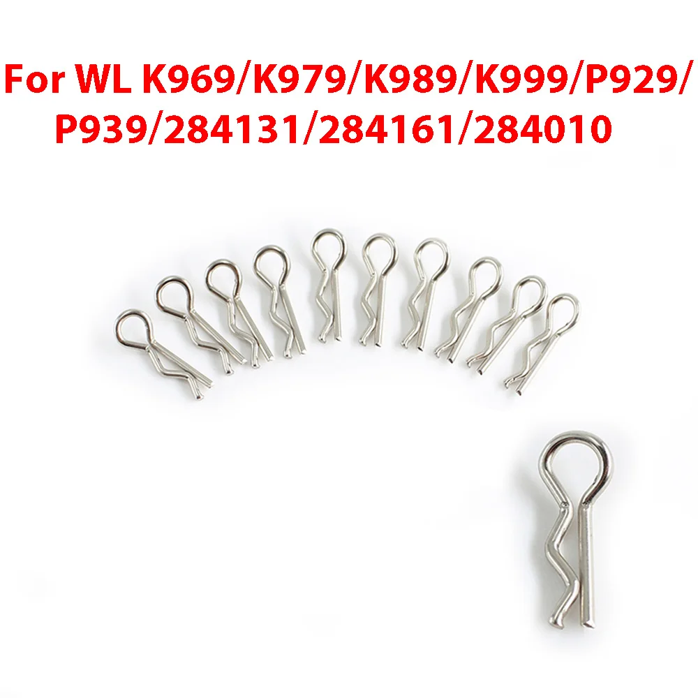 

10 PCS Metal R-Type Pins for WL K969/K979/K989/K999/P929/P939/284131/284161/284010 RC Car Accessories