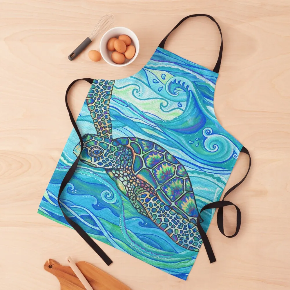 

Turtle Turquoise Apron Cleaning Products For Home Kitchen Special Accessories Apron