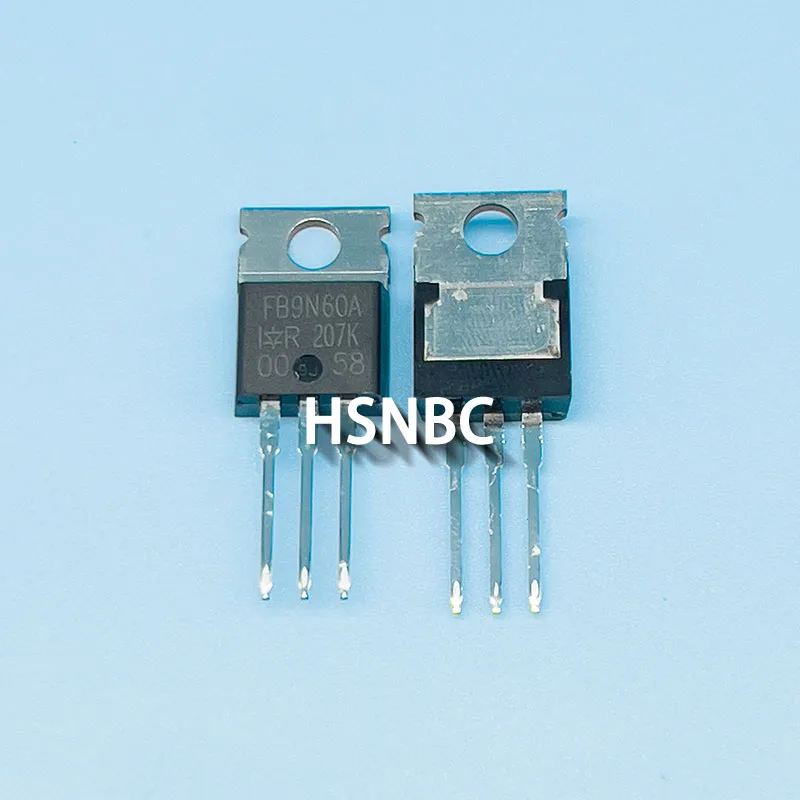 Transistor de potência do MOSFET, IRFB9N60APBF, IRFB9N60A, FB9N60A, TO-220, 600V, 9.2A, 100% original, importado, 10 PCes pelo lote