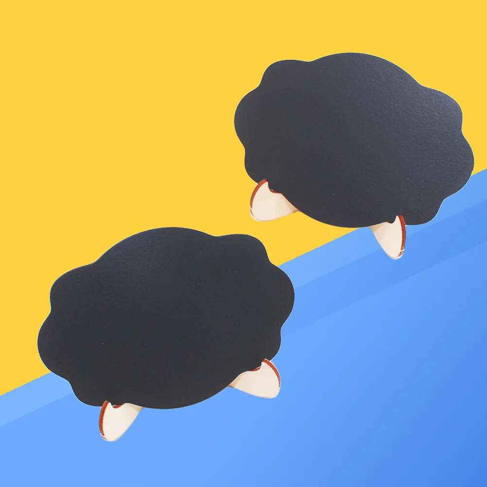 

10pcs Mini Blackboard Display Board Thick Wooden Frame Individual Wrap For Wedding Party Table Number Holder Chalkboard Sign