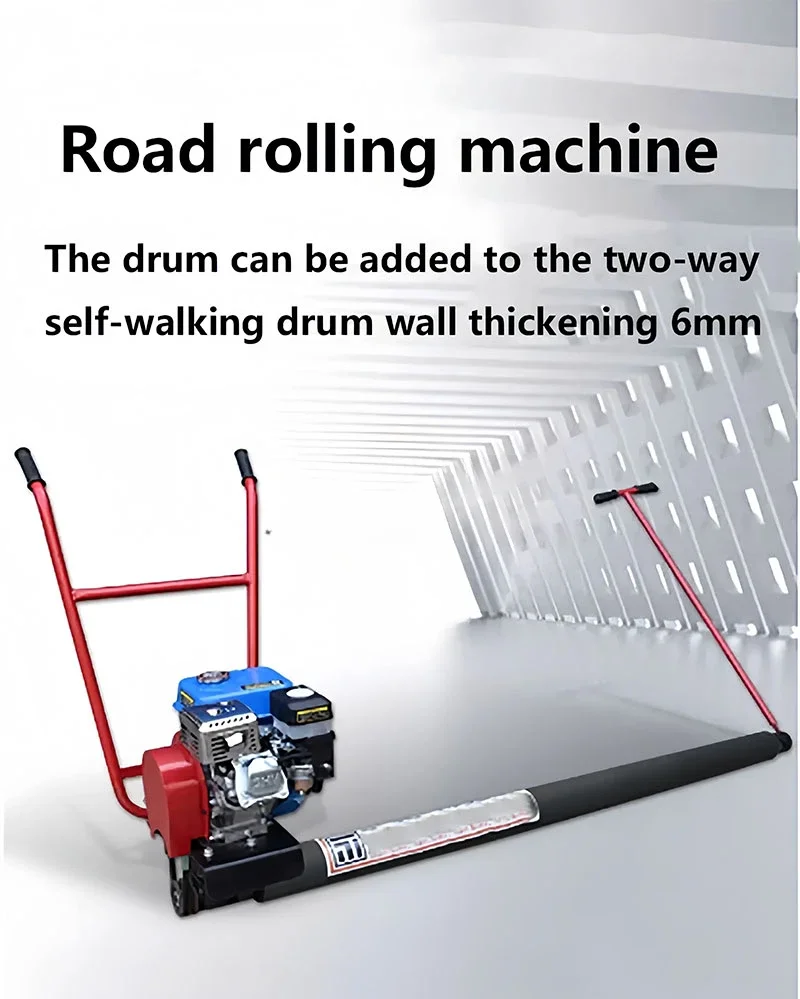 Single Roller Gasoline Paver Cement Pavement Permeable Roller Hand Held Rolling