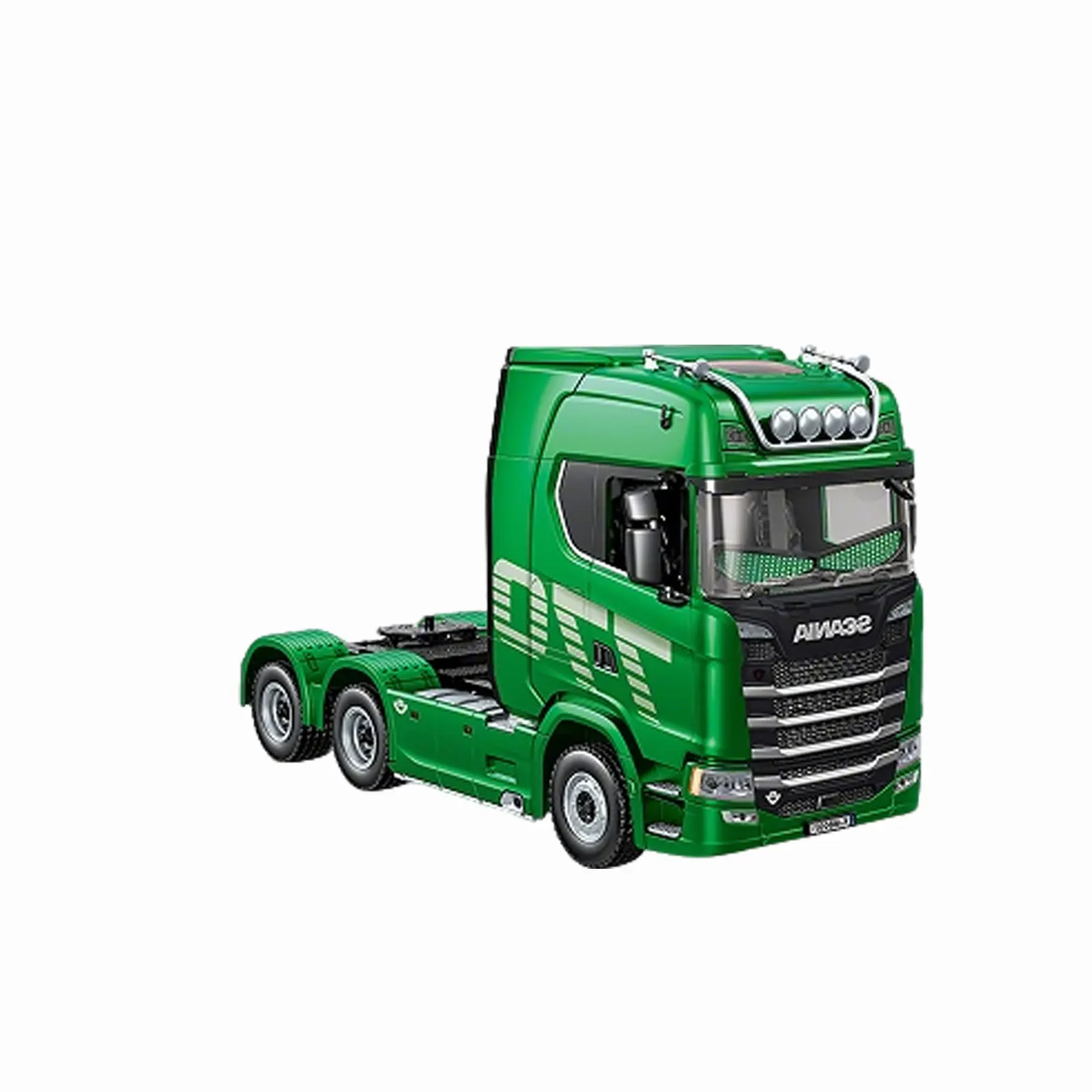 

1/18 Huina 1501Pro RC Truck Scania 770S 6WD Remote Control Tractor 2Speed Gearbox Diff Lock Metal Chassis Sound Light Model
